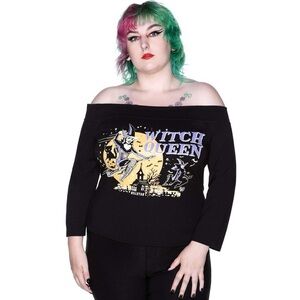 Killstar Witch Queen Bardot Top